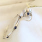 Sterling silver ring and matching bracelet handcrafted jewelry, each with Lapis lazuli gemstone. Minimalist and elegant designed with a simple touch. Made in California by designer jewelry